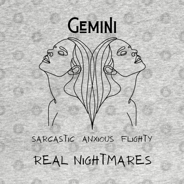 Funny Zodiac - Gemini by Slightly Unhinged